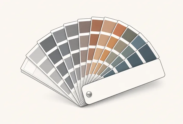 Illustration: Farbfächer Trendfarben