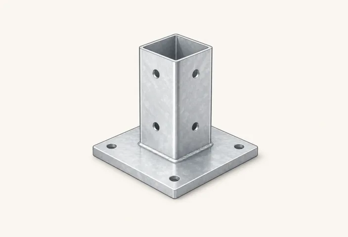 Illustration: Stahlfuß verzinkt L=300 mm Mitte
