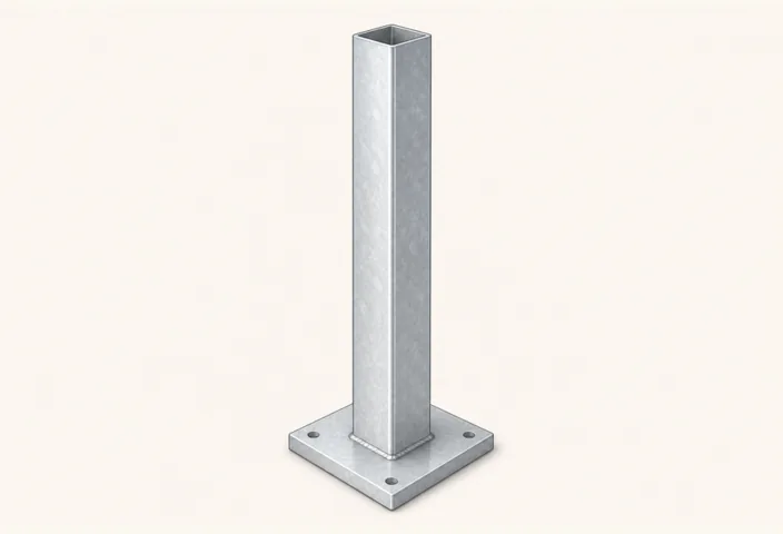 Illustration: Stahlfuß verzinkt L=1000 mm Mitte