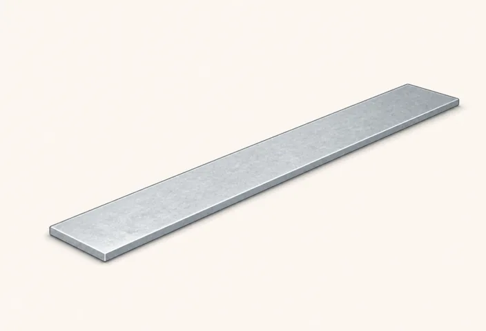 Illustration: Flachstahl 100 x 10 mm verzinkt 5 m