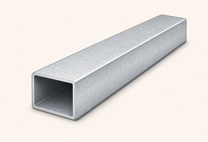 Illustration: Stahlrohr 90 x 50 x 4 mm verzinkt 6 m