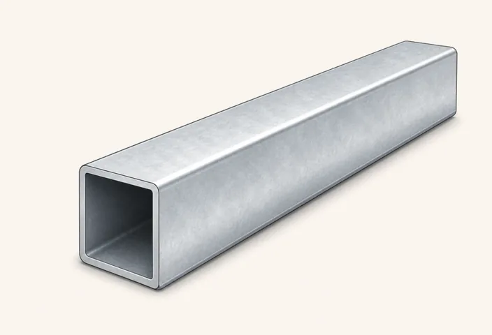 Illustration: Stahlrohr 90 x 90 x 3 mm verzinkt 6 m