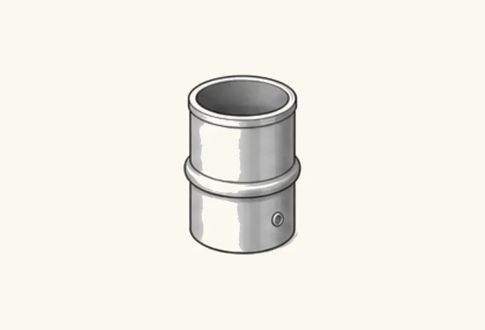 Illustration: Alu-Fallrohrstutzen Ø 53 mm