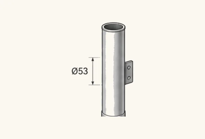 Illustration: Alu-Fallrohr Ø 53 mm