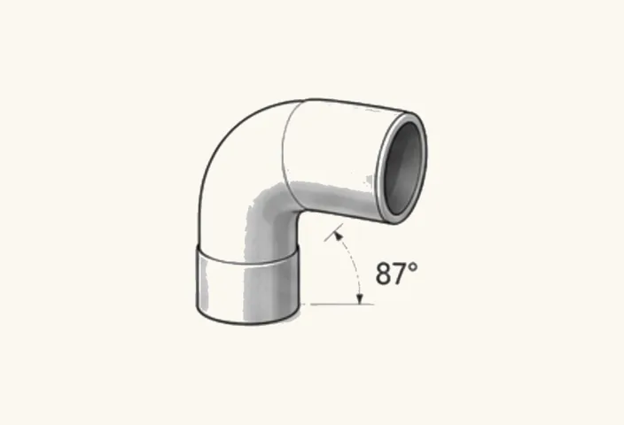 Illustration: Alu-Fallrohrbogen 87 Grad